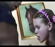 Giovane teen vuole provare un cazzo nero
